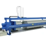 Diaphragm plate and frame filter press (sludge dewatering system application) Diaphragm plate and frame filter press (sludge dewatering system application)