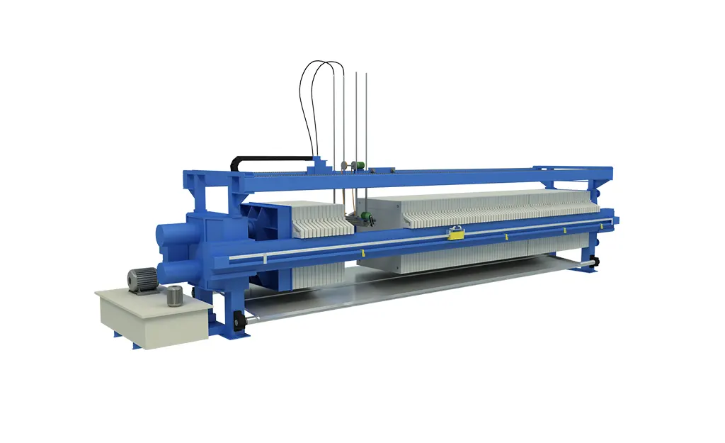 隔膜板框压滤机（污泥脱水系统的应用）-板框厢式隔膜压滤机