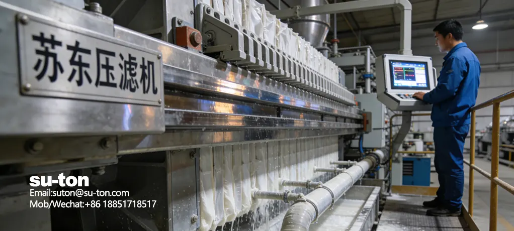 钛白粉压滤机应用-板框厢式隔膜压滤机