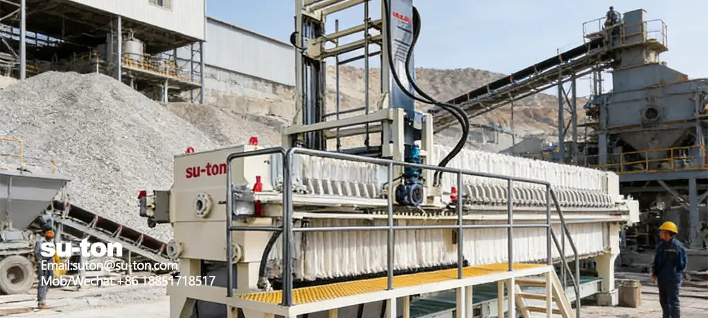 苏东锂云母精矿压滤机案例_定制脱水系统_厂家解决方案