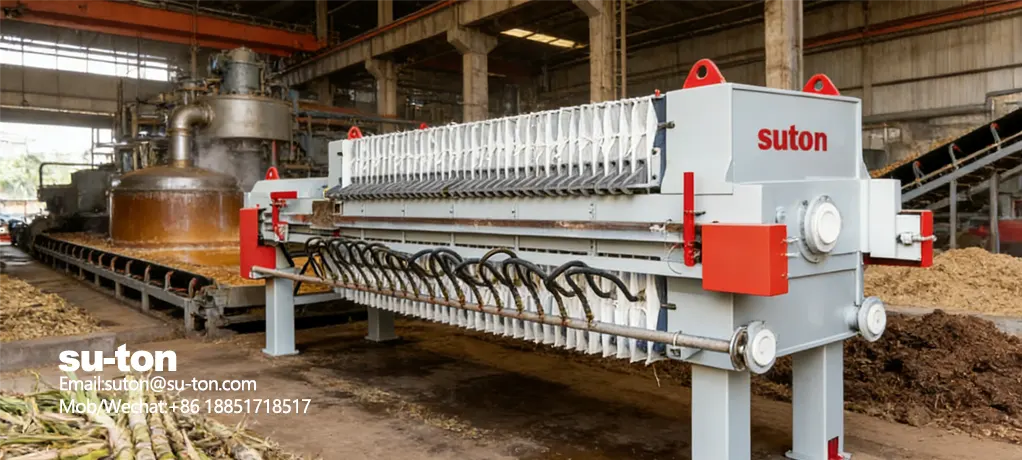 全自动隔膜压滤机在制糖行业的应用案例（碳酸法 + 亚硫酸法工艺）